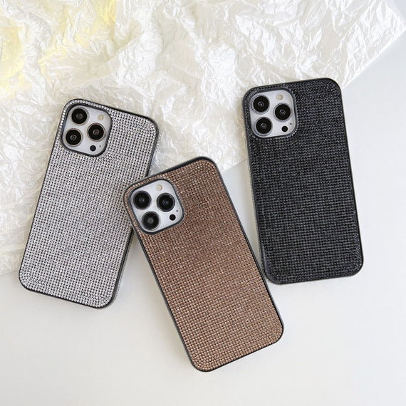 Étui de téléphone portable antichute incrusté de diamants