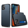 Étui de protection pour téléphone portable, coque coulissante, porte-cartes, deux en un, anti-chute, porte-cartes de crédit