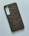 Coque de téléphone en fibre de carbone et silicone