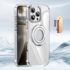 Phone Case Transparent 360 Magnetic Rotating Bracket Drop-resistant