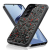 Coque de téléphone en fibre de carbone et silicone