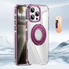 Phone Case Transparent 360 Magnetic Rotating Bracket Drop-resistant
