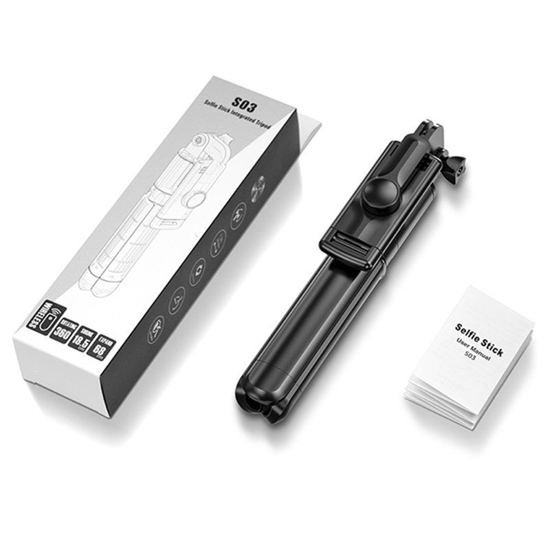 2023 New Selfie Stick Wireless Bluetooth Camera Artifact Fill Light Anti-shake Rack Floor Tripod Portable