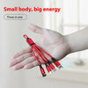 Keychain Three-in-one Data Cable Three-head Charging Cable