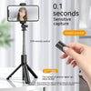 2023 New Selfie Stick Wireless Bluetooth Camera Artifact Fill Light Anti-shake Rack Floor Tripod Portable