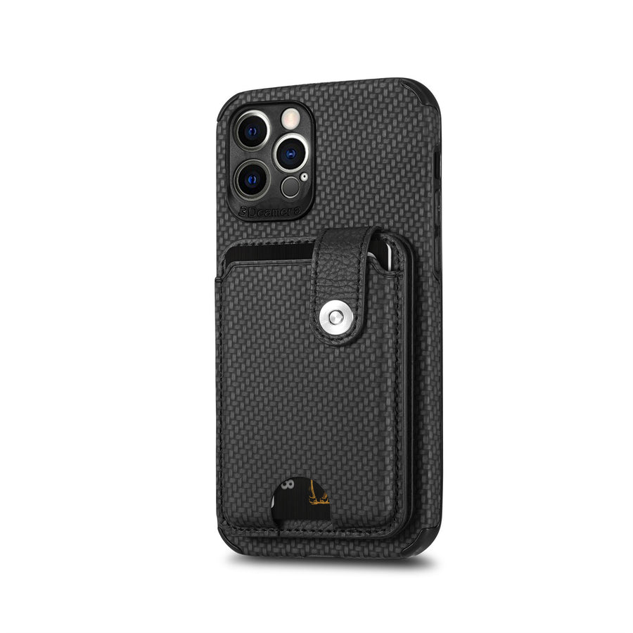 Mobile Phone Case Creative Anti-fall Bracket Card Pack Protective Cover