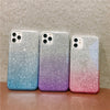 Coque en silicone scintillante compatible avec Apple pour iPhone