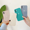 Couples Love Suitable For Iphone14 Phone Case SE, 13 Solid Color 12, XsMax Soft Case