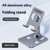Support de téléphone portable en alliage d'aluminium, pliable et rotatif