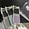 Electroplating Cat Ear Gradient Folding Phone Case
