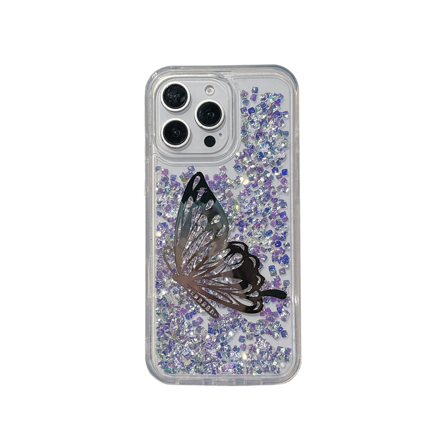 Quicksand Butterfly Suitable For Iphone16 Phone Case