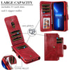 Applicable To 16 Mobile Phone Leather Case Retro Multi-function Card Wallet Split Magnetic Anti-fall Shell