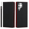 Étui en cuir Litchi pour Galaxy S24 Ultra