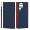 Étui en cuir Litchi pour Galaxy S24 Ultra