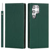 Étui en cuir Litchi pour Galaxy S24 Ultra