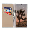 Étui en cuir Litchi pour Galaxy S24 Ultra