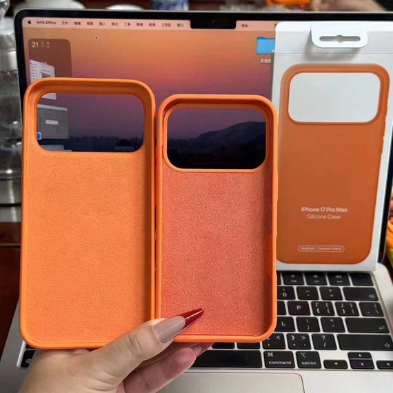 For iPhone 17 Pro Max Case Original Liquid Silicone Phone Cases For iPhone 17 Air 17Pro 17 Pro Max Skin Smooth Soft Bumper Cover