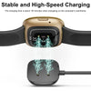 Charger for Fitbit Versa 3 & 4/ Sense 1 & 2 Charging Cable Replacement USB Cord Dock Adapter Magnetic 3.3ft Smartwatch Accessory