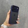 Luxury Double Color Matte Shockproof Phone Case For iPhone 17 Pro Max 17Air 17Pro Cases Metal Side Button PC+TPU Bumper Cover