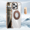 Phone Case Transparent 360 Magnetic Rotating Bracket Drop-resistant