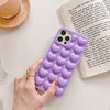 Étui de protection en silicone avec cordon en forme de cœur de pêche