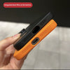 Coque de téléphone givrée avec monture en métal
