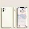 Coque de téléphone portable en silicone liquide à bords droits et à trous fins