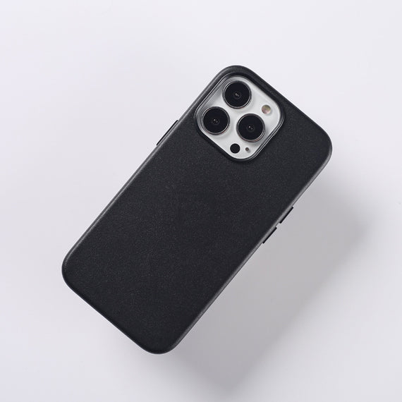 Étui de protection magnétique en cuir pour téléphone