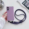Four-corner Cross Lanyard Liquid Silicone Phone Case Soft Case