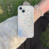 Coque de téléphone à imprimé double couche, motif petites fleurs violettes