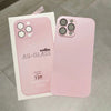 Frosted Glass Primary Color Comes With Lens Protector Phone Case