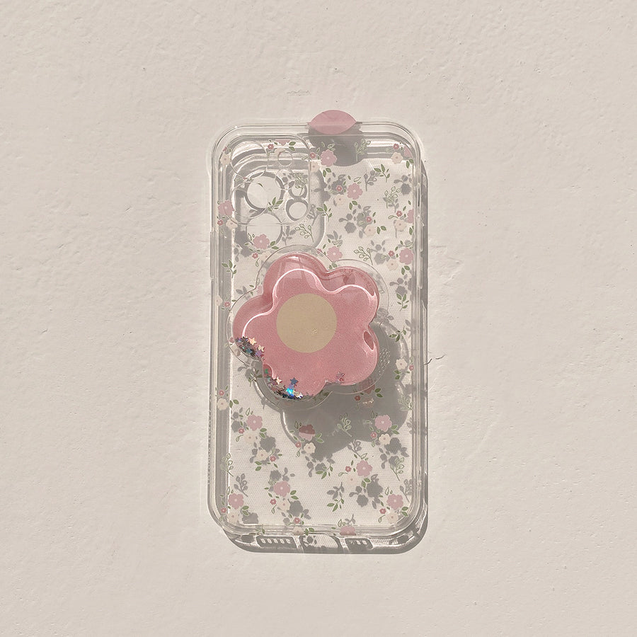 Étui de téléphone à motif floral d'été tendance pour femmes