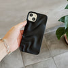 Pleated Water Ripple Solid Color Electroplated Drop-resistant Soft Shell