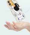 Étui souple pour téléphone portable avec télescope et astronaute