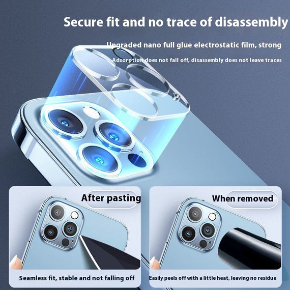 Film de protection d'objectif en verre trempé intégré pour appareil photo