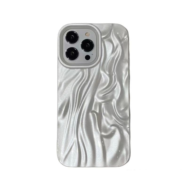 Simple And High-end Pleated Phone Case All-match