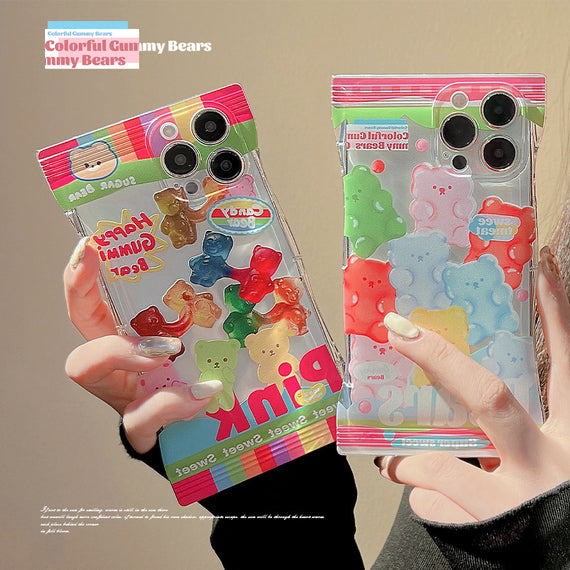 Transparent Gummy Bear Applicable Mobile Phone Shell For IPhone