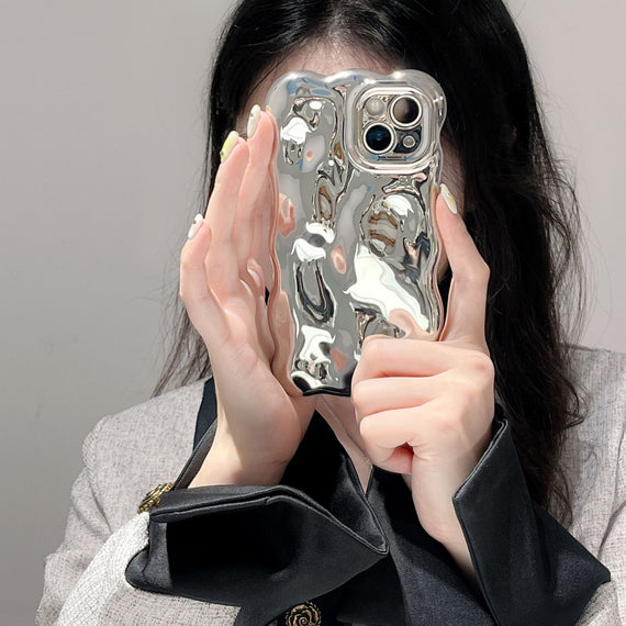 Electroplating Bubble Fashion Solid Color Phone Case