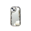 Silver Electroplated Cream Grain Phone Case