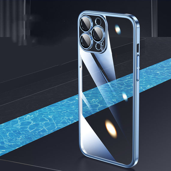 Electroplated PC Shell Dust Net With Lens Film Phone Shell