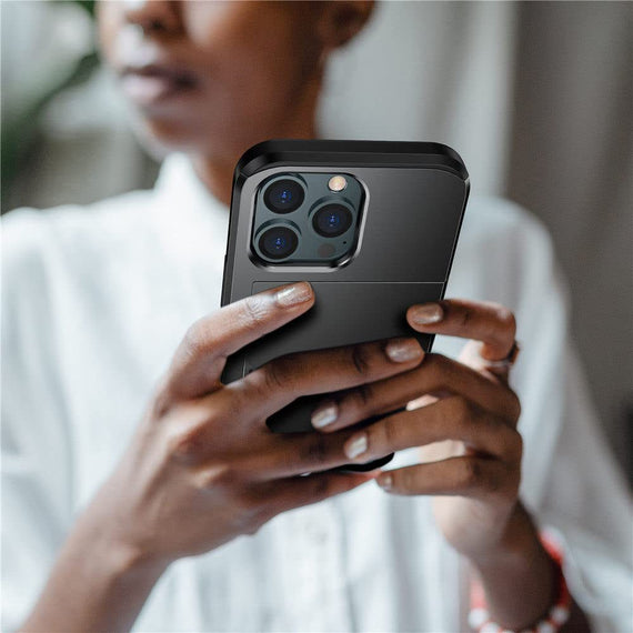 Étui de protection pour téléphone portable, coque coulissante, porte-cartes, deux en un, anti-chute, porte-cartes de crédit