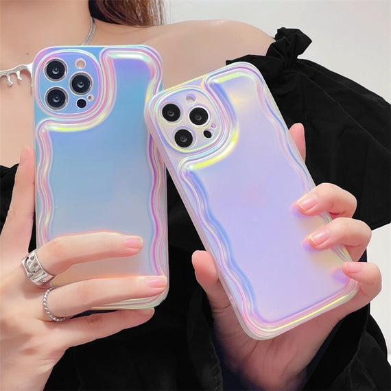Coque arrière premium pour téléphone portable Aurora Laser, coque souple