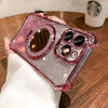 Magnetic Bracket Phone Case With Lens Protector Four Corners Drop-resistant