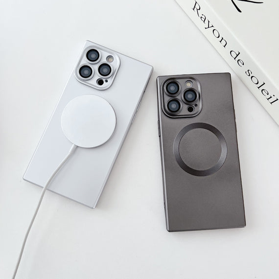 Solid Color Square Magnetic Phone Case