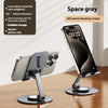 Support de téléphone portable en alliage d'aluminium, pliable et rotatif