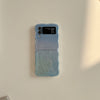 Feather Yarn Gradient Multicolor Zflip6 Folding Phone Case