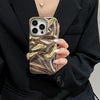 Matte Plating Solid Color Phone Case Water Ripple