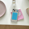 Coque de téléphone minimaliste et créative à ventouse stéréo