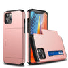 Étui de protection pour téléphone portable, coque coulissante, porte-cartes, deux en un, anti-chute, porte-cartes de crédit