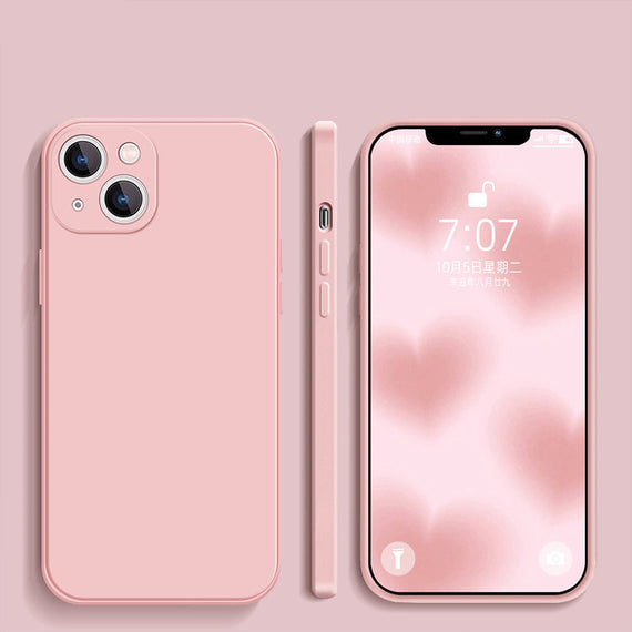 Coque de protection givrée en TPU souple de couleur unie